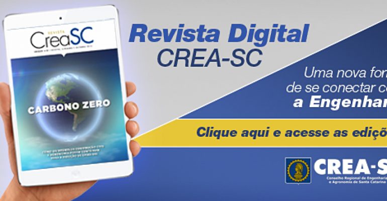 Revista digital do CREA-SC completa dois anos
