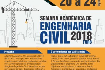 Semana Acadêmica de Engenharia Civil da Furb 2018