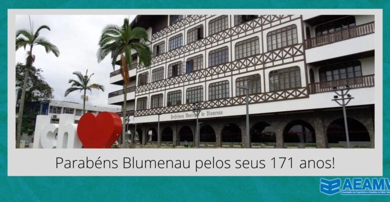 Parabéns Blumenau pelos seus 171 anos!