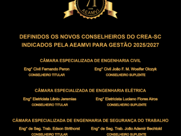 Novos Conselheiros do CREA-SC 2025/2027