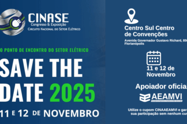 A AEAMVI é apoiadora oficial do Circuito Nacional do Setor Elétrico (CINASE)!