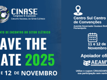 A AEAMVI é apoiadora oficial do Circuito Nacional do Setor Elétrico (CINASE)!