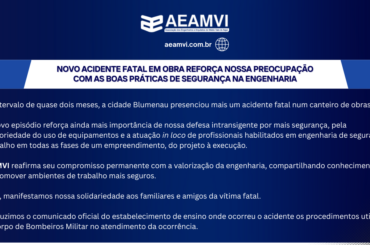 Novo acidente fatal em obra reforça nossa preocupação com as boas práticas de segurança na engenharia