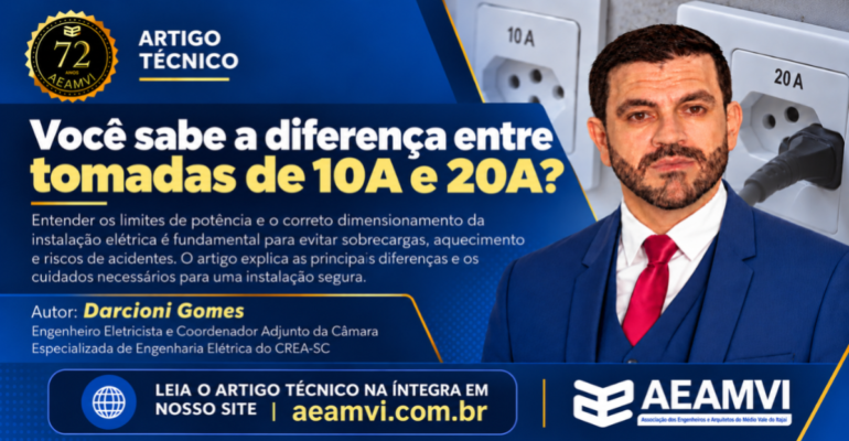 Tomadas de 10A e 20A: diferenças, limites de potência e segurança das instalações elétricas